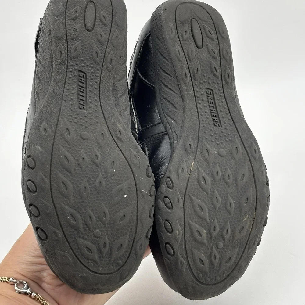 Sketchers Girls Cross Trekkers   Mary Jane Shoes Size 13 Black Adjustable Straps
